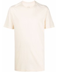 T-shirt à col rond beige Rick Owens