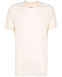 T-shirt à col rond beige Rick Owens