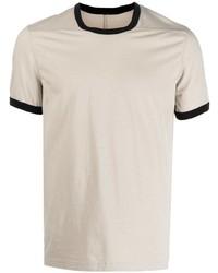 T-shirt à col rond beige Rick Owens