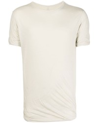 T-shirt à col rond beige Rick Owens