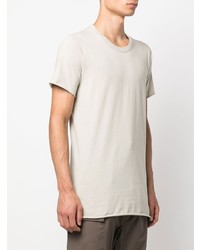 T-shirt à col rond beige Rick Owens