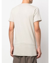 T-shirt à col rond beige Rick Owens