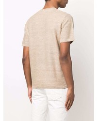 T-shirt à col rond beige Barena