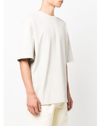 T-shirt à col rond beige Jacquemus