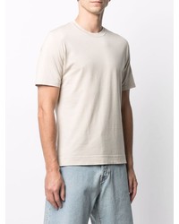 T-shirt à col rond beige Fedeli