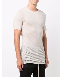 T-shirt à col rond beige Rick Owens