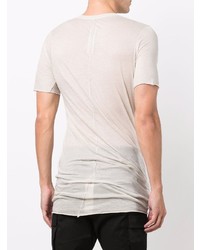 T-shirt à col rond beige Rick Owens