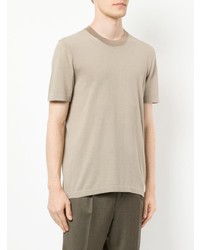 T-shirt à col rond beige Gieves & Hawkes