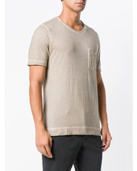 T-shirt à col rond beige Massimo Alba