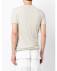 T-shirt à col rond beige Rick Owens