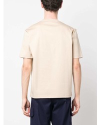 T-shirt à col rond beige Lanvin