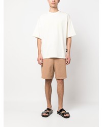 T-shirt à col rond beige MSGM