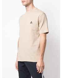 T-shirt à col rond beige Palace