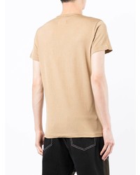 T-shirt à col rond beige Doublet