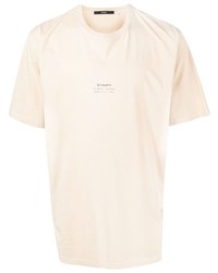 T-shirt à col rond beige Stampd