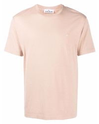 T-shirt à col rond beige Stone Island