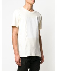 T-shirt à col rond beige Maison Margiela