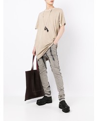 T-shirt à col rond beige Boris Bidjan Saberi