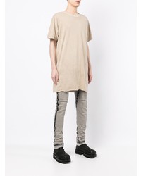 T-shirt à col rond beige Boris Bidjan Saberi