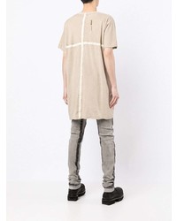 T-shirt à col rond beige Boris Bidjan Saberi