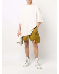 T-shirt à col rond beige Rick Owens DRKSHDW