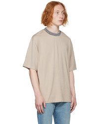 T-shirt à col rond beige Acne Studios