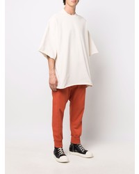 T-shirt à col rond beige Rick Owens