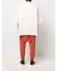 T-shirt à col rond beige Rick Owens