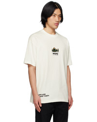 T-shirt à col rond beige AAPE BY A BATHING APE