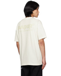 T-shirt à col rond beige AAPE BY A BATHING APE