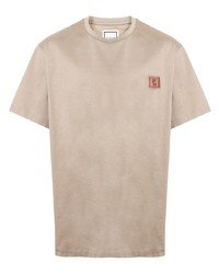 T-shirt à col rond beige Wooyoungmi