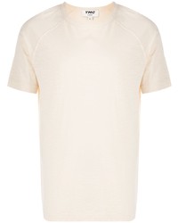 T-shirt à col rond beige YMC