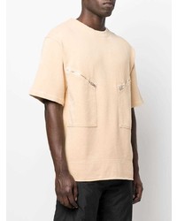 T-shirt à col rond beige Jil Sander