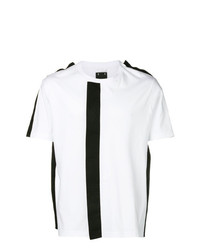 T-shirt à col rond blanc et noir Craig Green