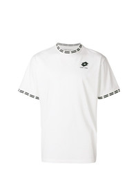 T-shirt à col rond blanc et noir Damir Doma