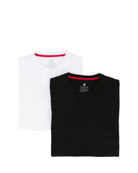 T-shirt à col rond blanc et noir Loveless