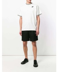 T-shirt à col rond blanc et noir Damir Doma