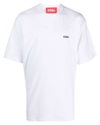 T-shirt à col rond blanc 032c