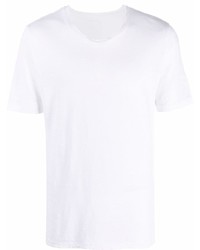 T-shirt à col rond blanc 120% Lino