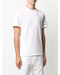 T-shirt à col rond blanc Thom Browne