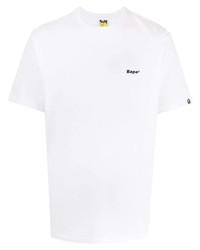 T-shirt à col rond blanc A Bathing Ape