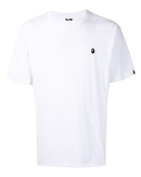 T-shirt à col rond blanc A Bathing Ape