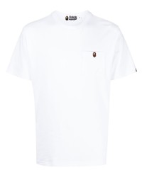 T-shirt à col rond blanc A Bathing Ape