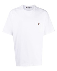 T-shirt à col rond blanc A Bathing Ape