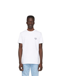 T-shirt à col rond blanc A.P.C.