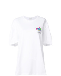 T-shirt à col rond blanc Aalto