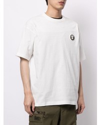 T-shirt à col rond blanc AAPE BY A BATHING APE