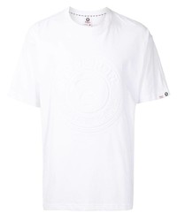 T-shirt à col rond blanc AAPE BY A BATHING APE