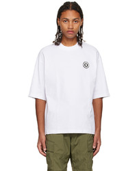 T-shirt à col rond blanc AAPE BY A BATHING APE