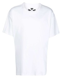 T-shirt à col rond blanc ACRONYM
